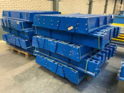 Telaio per rack in vetro FGL KI-5002CE inclusi portabicchieri (10x)