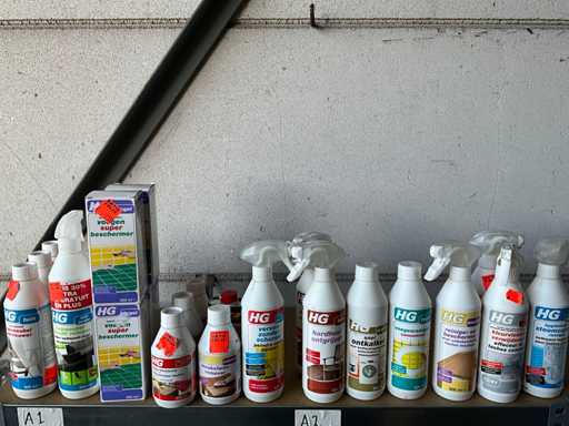 HG Mix kavel diverse schoonmaakmiddelen