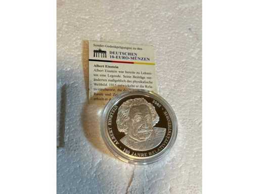 Sonder Gedenkprägung zu den Deutschen 10 Euro Münzen •Albert Einstein