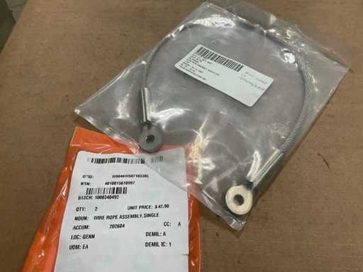 Single rope wire assembly (2x)