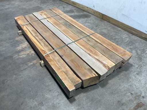 Teak beam 230x7-21 cm (7x)