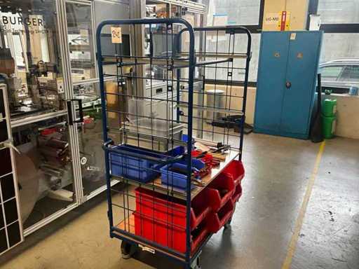 Transport trolley with contents