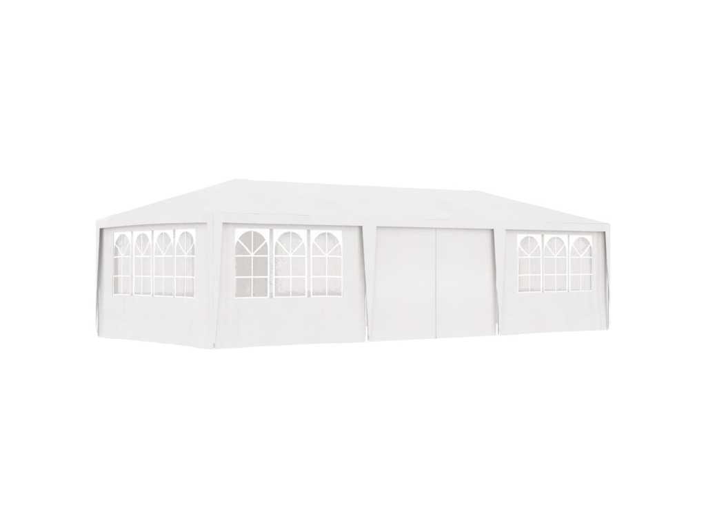 Party tent with sidewalls 4x9m White 90 g/m²