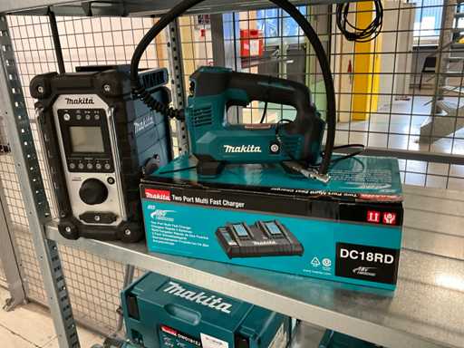 Makita Battery air pump & radio