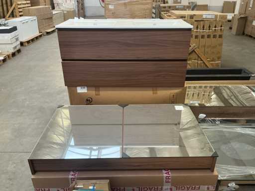 Set di mobili da bagno BC Spring 120cm