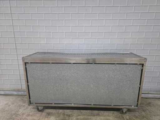Bar mobile en acier inoxydable avec barre Gamko Cooling et Bottle Nest 