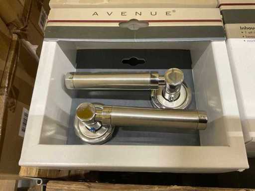Set di maniglie per porte a rosetta rotonda Siena (180x)