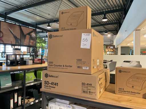 Safescan Contatrice, cassetto contanti e rilevatore