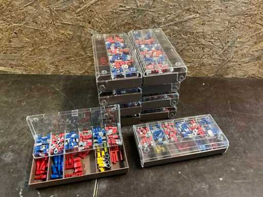 Assortimentdoos met geïsoleerde kabelschoenen (10x)