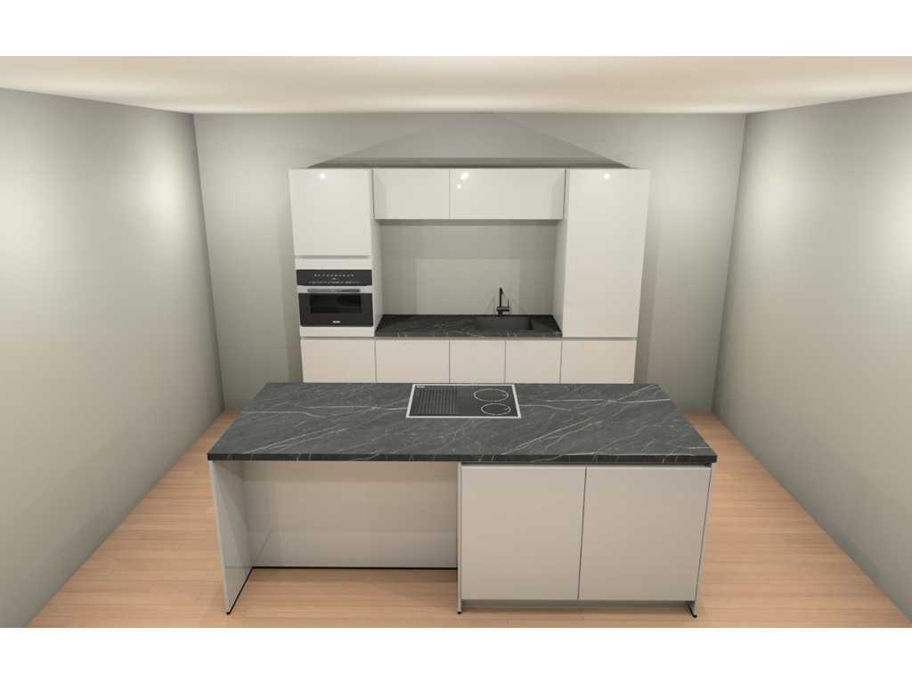 Häcker Concept130 - Topsoft Satin matt - Kitchen layout