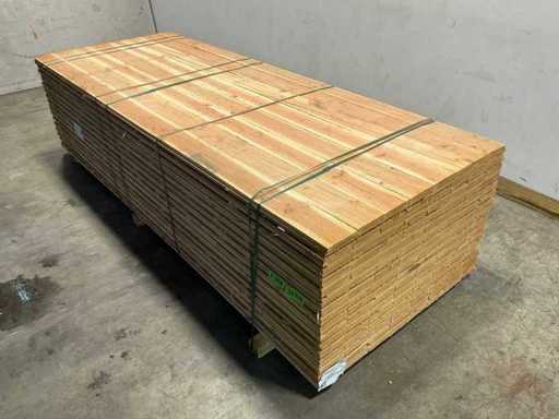 Scândură Douglas, fin tăiată, 300x14x1,5 cm (128x)