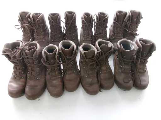 Brit. Damen Kampfstiefel, Haix High Liability, baun, gebraucht (R15) (8x)