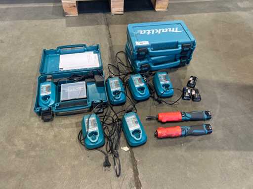 ?urubelni?? de impact Makita DF012D cu 6 înc?rc?toare (2x)