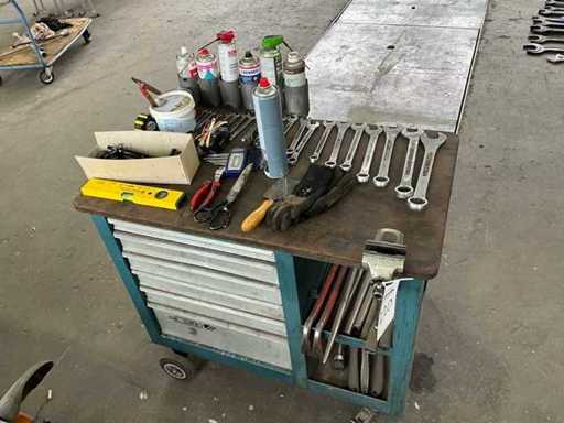Gedore tool trolley with contents