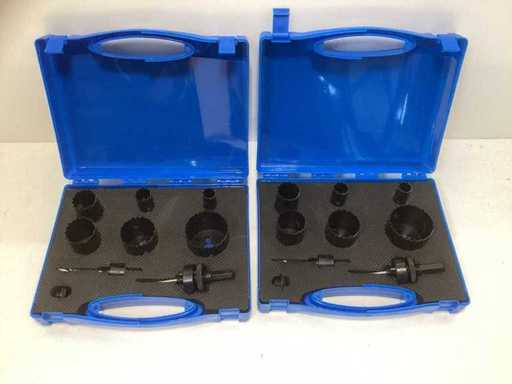 2× 9-teiliges Lochsäge-Set