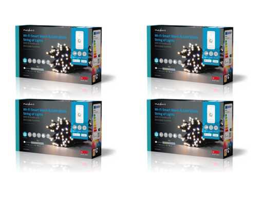 Nedis SmartLife Christmas lights - Cord - Wi-Fi - Warm to Cool White - 50 LEDs - 5.00 m - Android / IOS