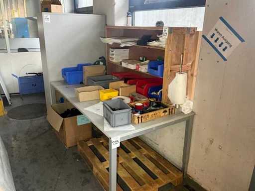 Items Packing material with table and cabinet