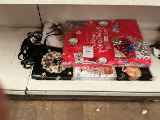 Party Weihnachten, Tragetaschen+Dekoration.