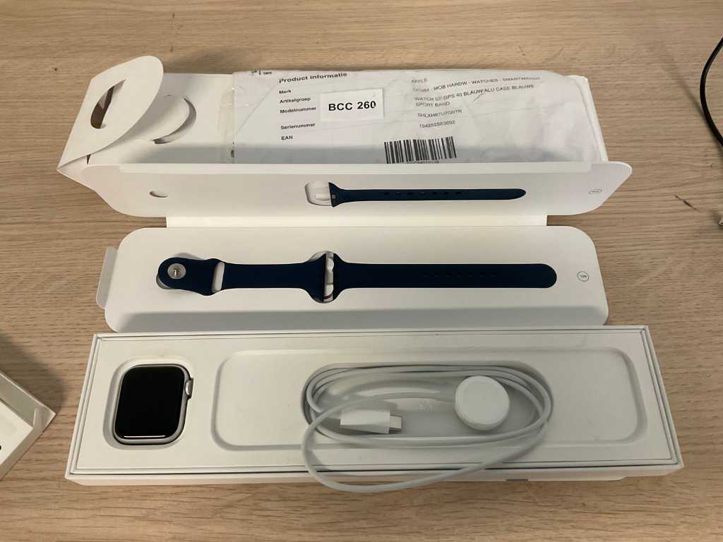 Apple Watch SE GPS 40 Bleu Alu Case Bla (produit de réparation)