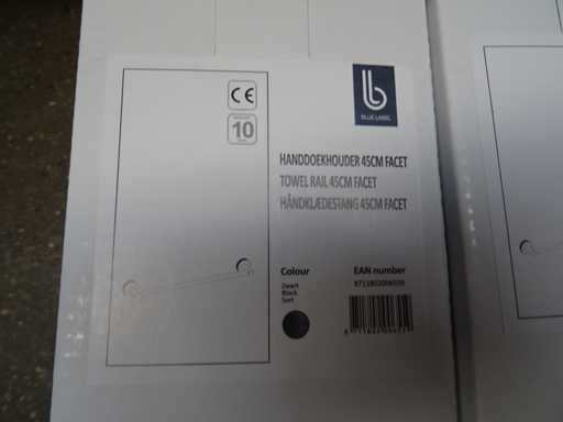 Blaues Etikett – Handtuchhalter 45 cm (6x)