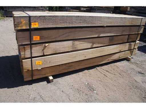 0,39 m³ Eiken balken 150x150