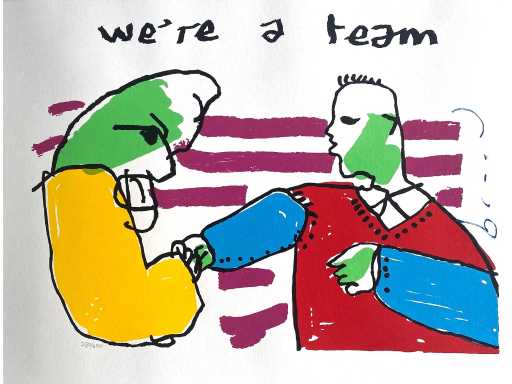 Herman Brood - We're a Team - zeefdruk