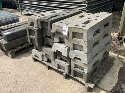 Construction fence foot (20x)