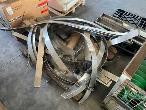 Partia zacisków rurowych, stal nierdzewna