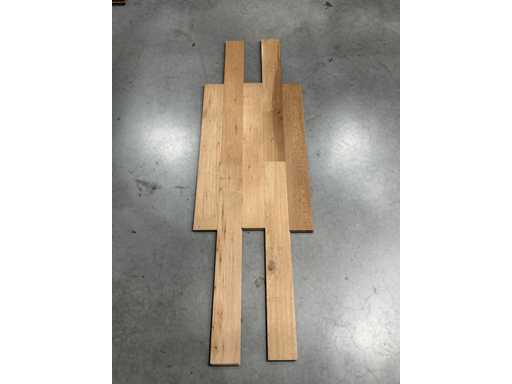 95,04 m2 Eiken massief parket 90x12 cm