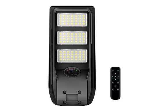 Lampione solare LED da 3000K 1500 lm con telecomando (4x)
