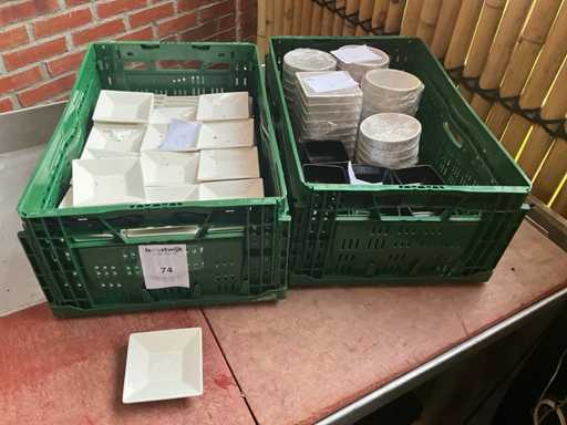 Party appetizers plates