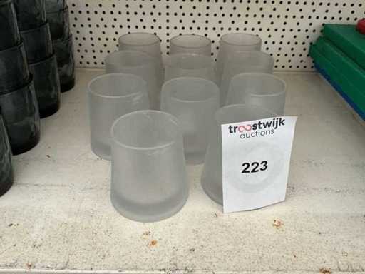 Glass candle holder (10x)