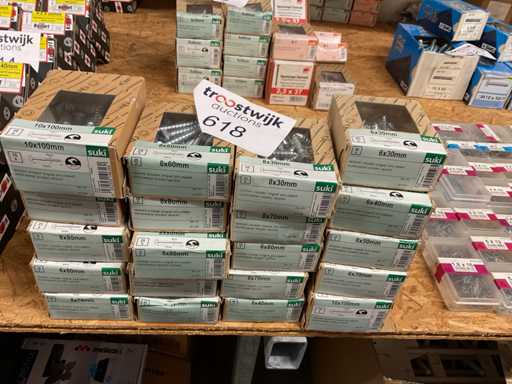 20 boîtes de boulons à retard