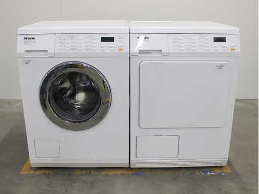 Aparat de spălat Miele W 5933 SoftCare System & Miele T 8633 C SoftCare System Uscător