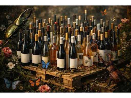 Premio de 600 botellas de vino variadas – tinta, rosado y blanco