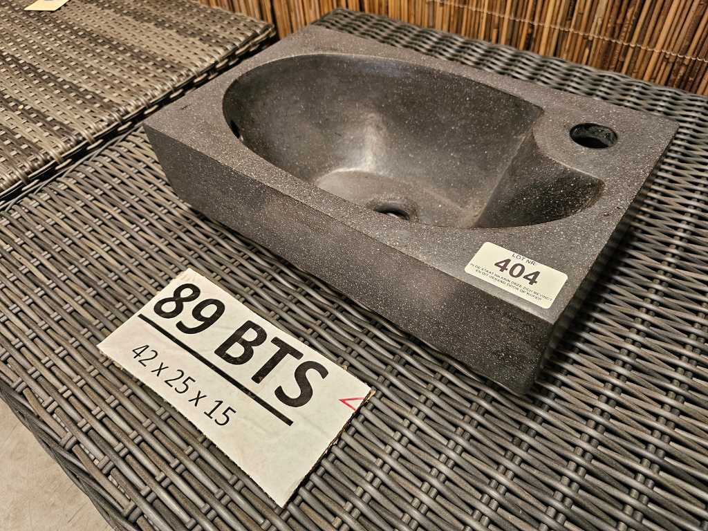Graniet Waskom voor Handwasser Opbouw - Ideaal Toiletmeubel