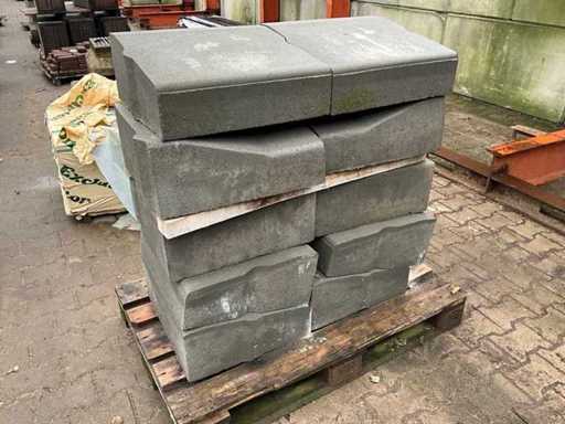 Betonnen inritblokken