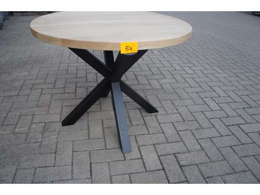 1x blat de mas? din stejar masiv rotund 1m