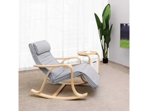 Fauteuil à bascule en bois de bouleau