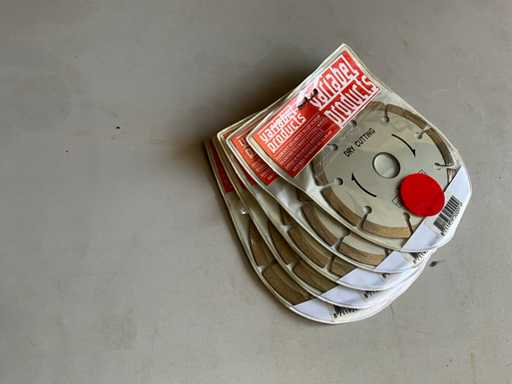 Lot of 5 diamond discs – Dry Cutting