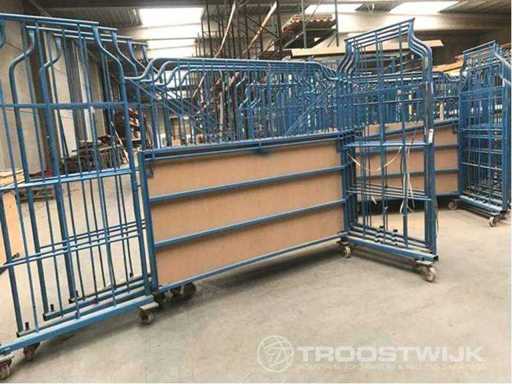 Corlette meubeltransportwagen L-frame nestbaar en stapelbaar (13x)