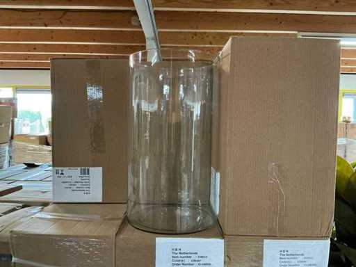 Wiele wazonów B-Living przezroczystych H44,5xØ25cm (47x)