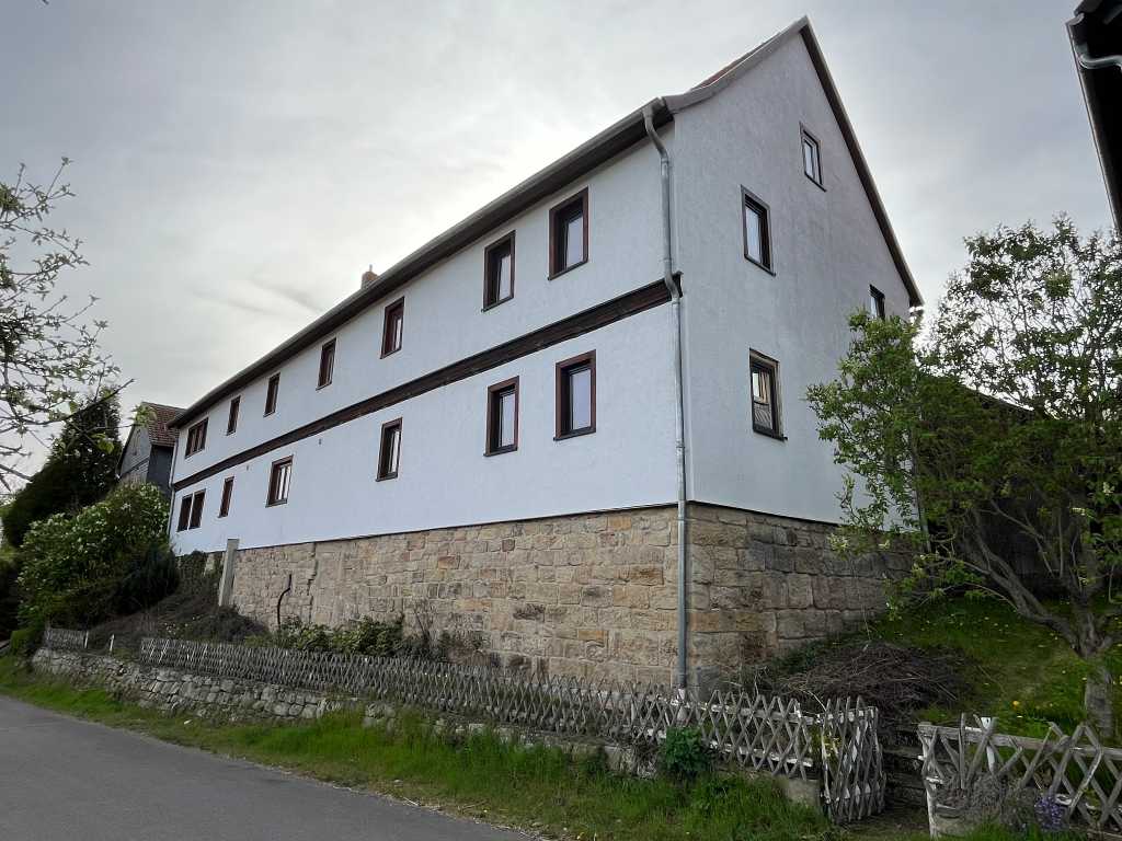 Three-sided building with courtyard, former B&B Arnstad Thuringia - Germany