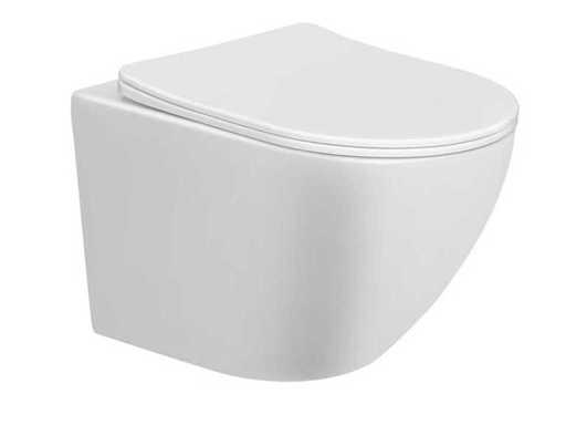 WB - Nibiru 32.4640 - Wall Closet Rimless White 48cm | with Soft Close seat White