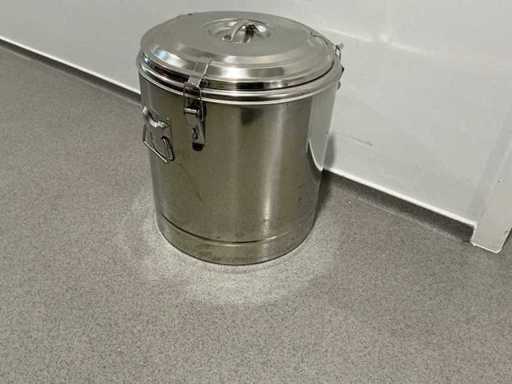 Edelstahlheizungsbehälter mit Wasserhahn