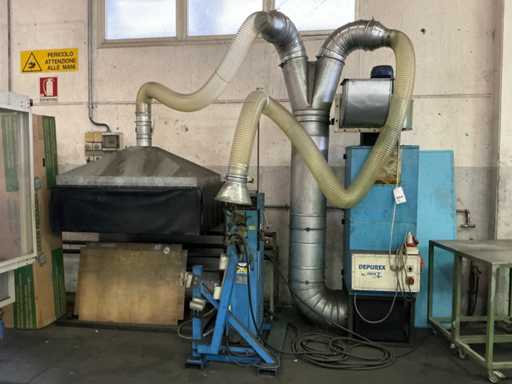 Puntatrice con aspiratore