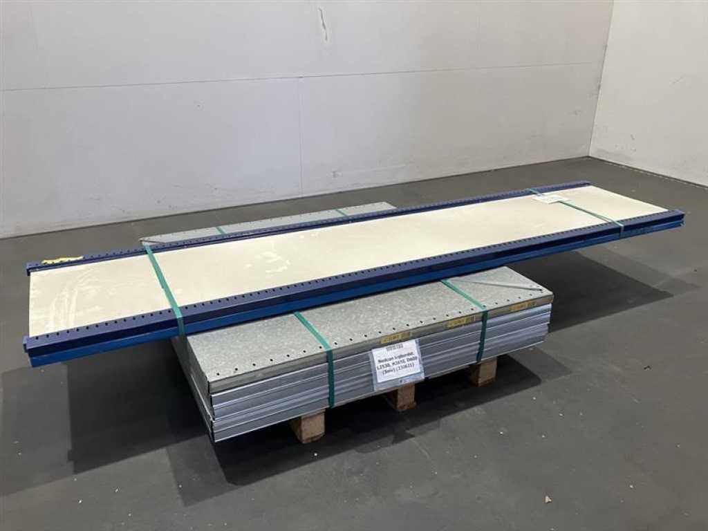 Shelving Length 2530 mm, Height 2650 mm, Depth 600 mm 5 levels Second-hand