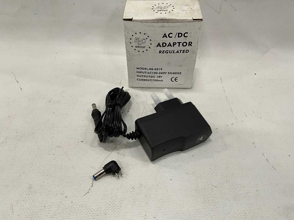 EDC Group - 06-0319 - AC adapter output 18V (100x)