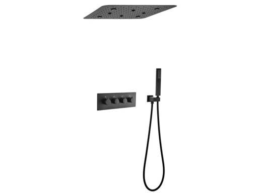 Mawialux inbouw doucheset met ledverlichting - okapi - mat zwart