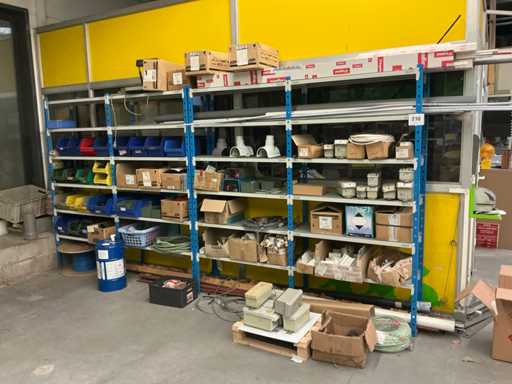 Warehouse rack with content